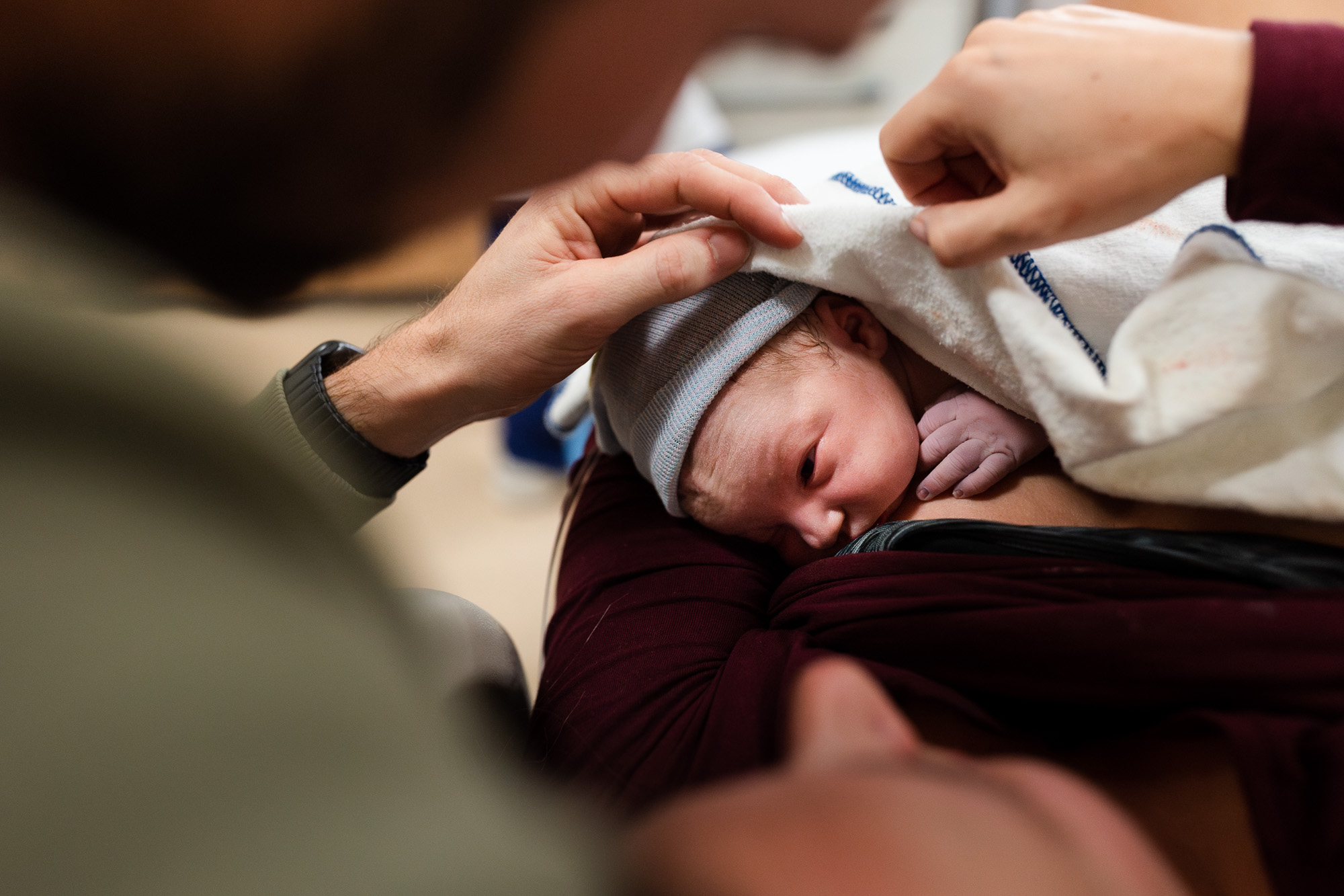 Geboortefotograaf bij ziekenhuisbevalling