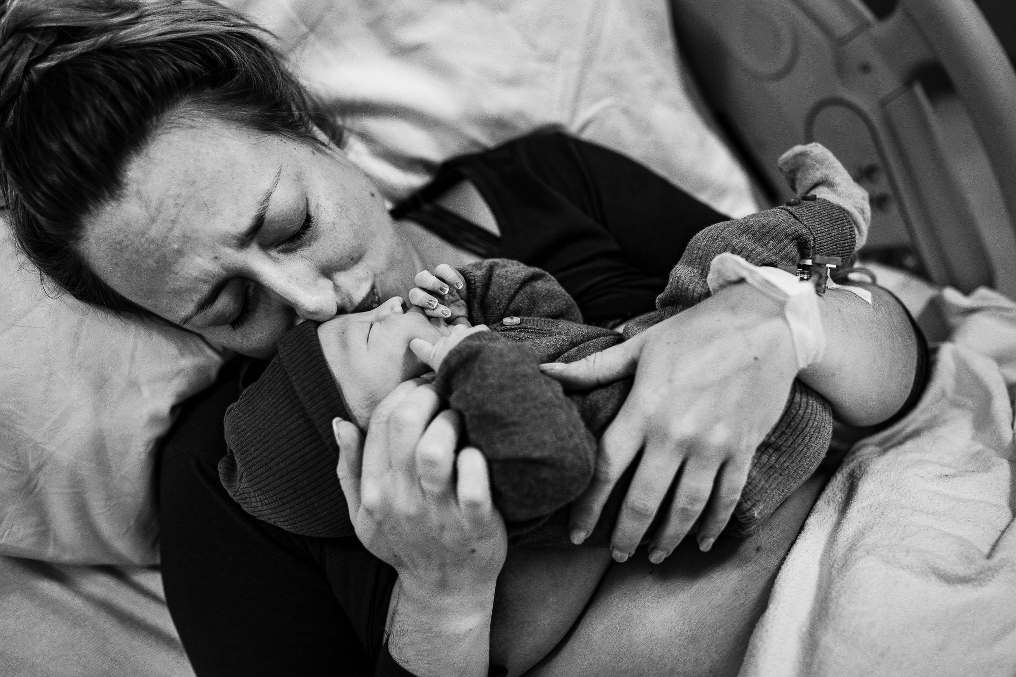 Geboortefotograaf bij ziekenhuisbevalling